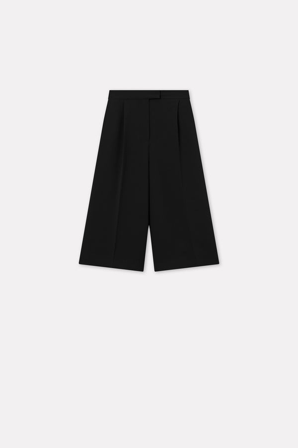 MKDT Studio Petrita Crepe Georgette Shorts BLACK