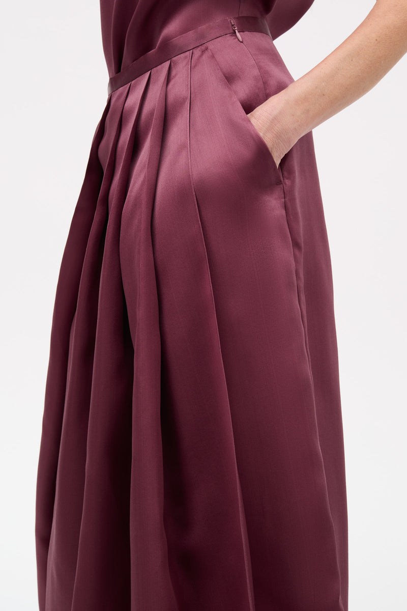 MKDT Studio Phaedra-atelier Silk Pants BERRY