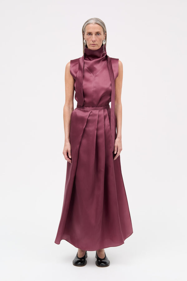 MKDT Studio Phaedra-atelier Silk Pants BERRY