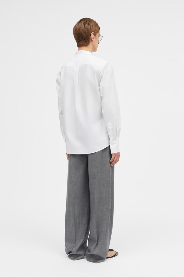 Mark Kenly Domino Tan Phil Light Wool Pants GREY MELANGE