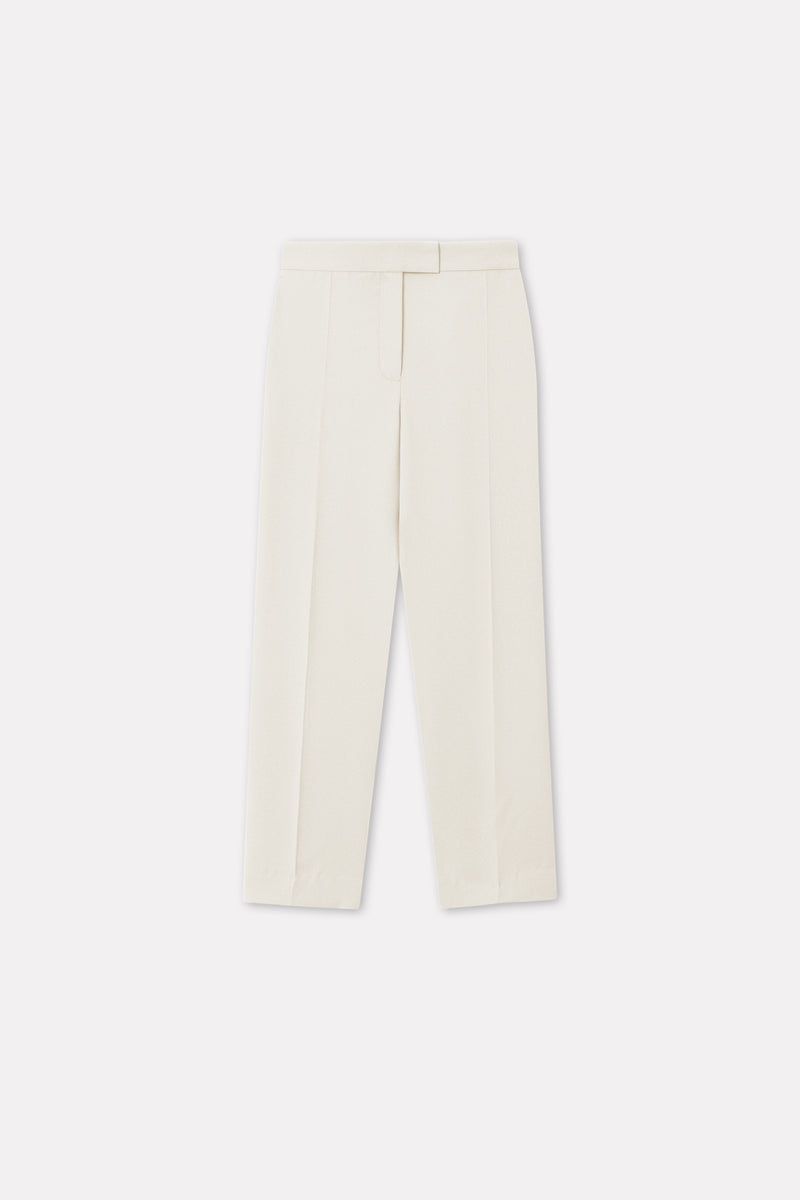 Mark Kenly Domino Tan Phoenix Crepe Georgette Pants IVORY