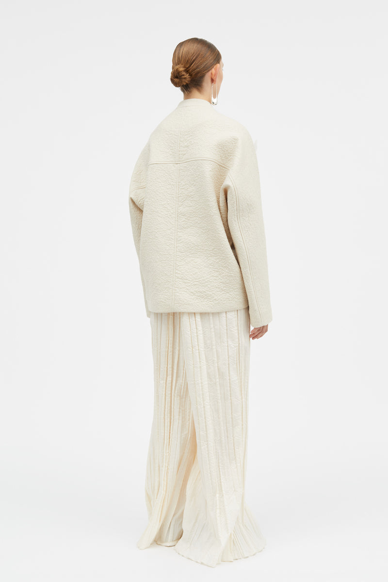 Mark Kenly Domino Tan Pinola-atelier Pleated Cotton Tech Pants BABYS BREATH