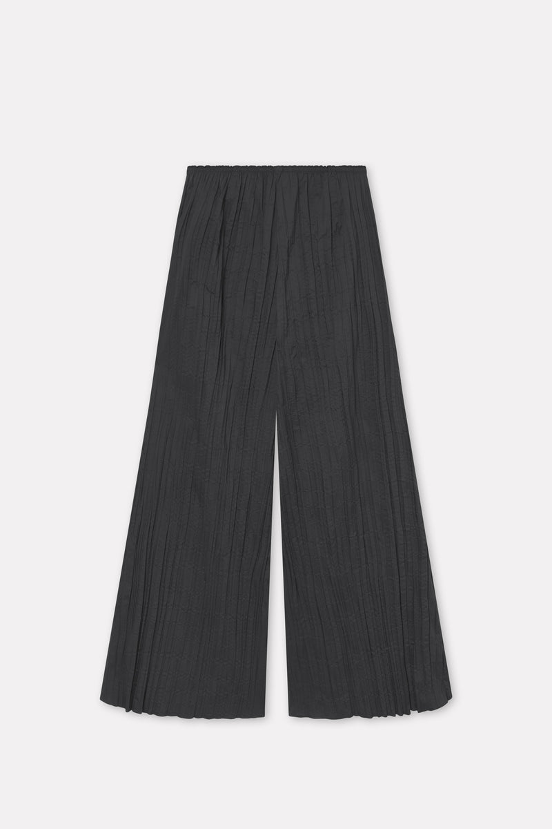 Mark Kenly Domino Tan Pinola-atelier Pleated Cotton Tech Pants BLACK