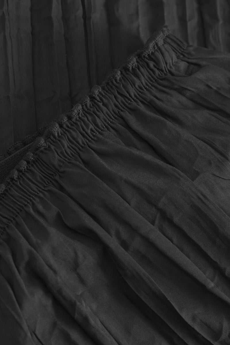 Mark Kenly Domino Tan Pinola-atelier Pleated Cotton Tech Pants BLACK