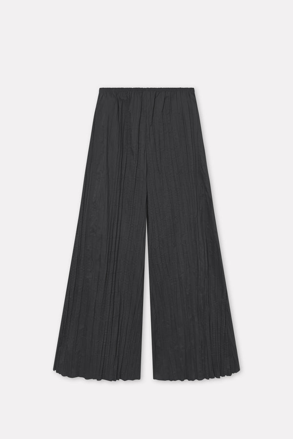 Mark Kenly Domino Tan Pinola-atelier Pleated Cotton Tech Pants BLACK