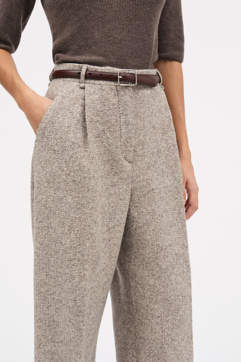 MKDT Studio Pirka Knitted Wool Pants MINK MELANGE