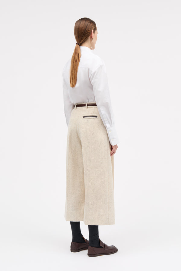 MKDT Studio Piva Wool Herringbone Pants OAT