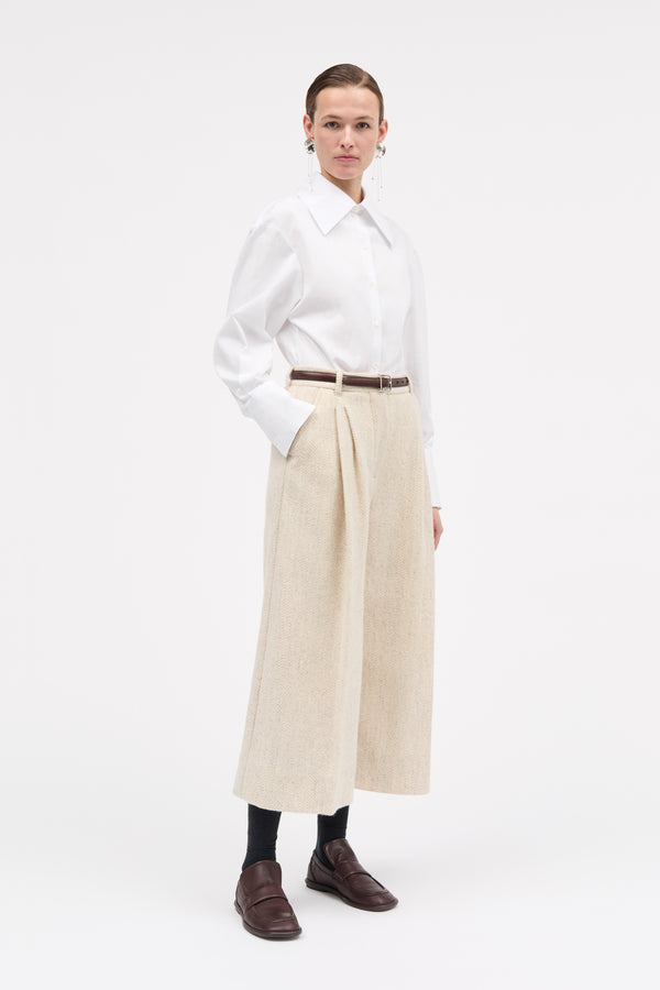 MKDT Studio Piva Wool Herringbone Pants OAT