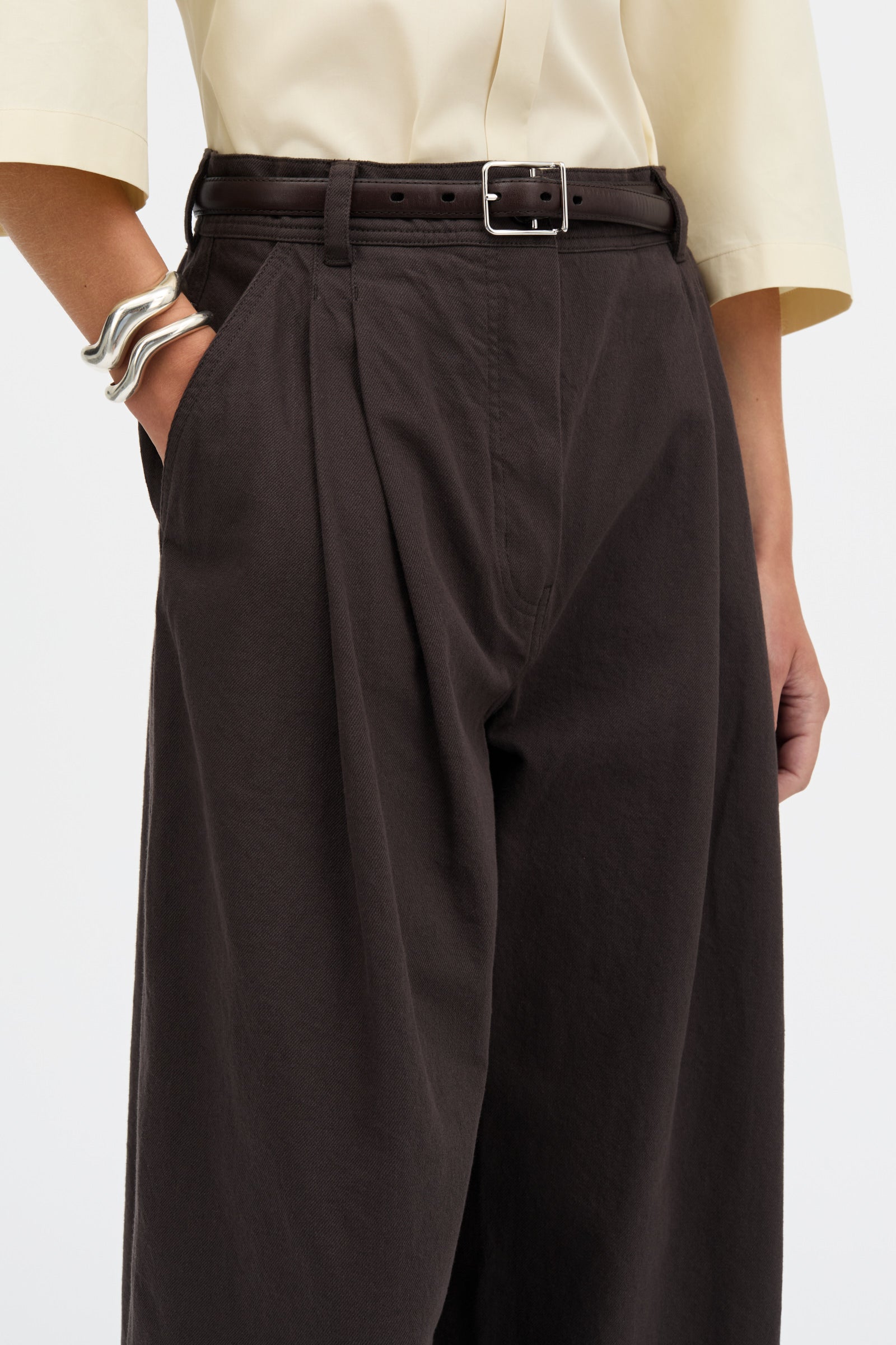 MKDT Studio Pivella Pants Pants DARK BROWN
