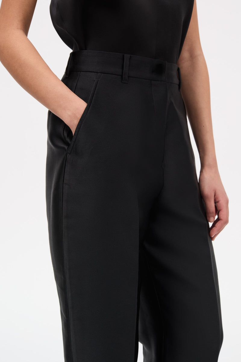 MKDT Studio Plie-atelier Silk Tech Pants BLACK