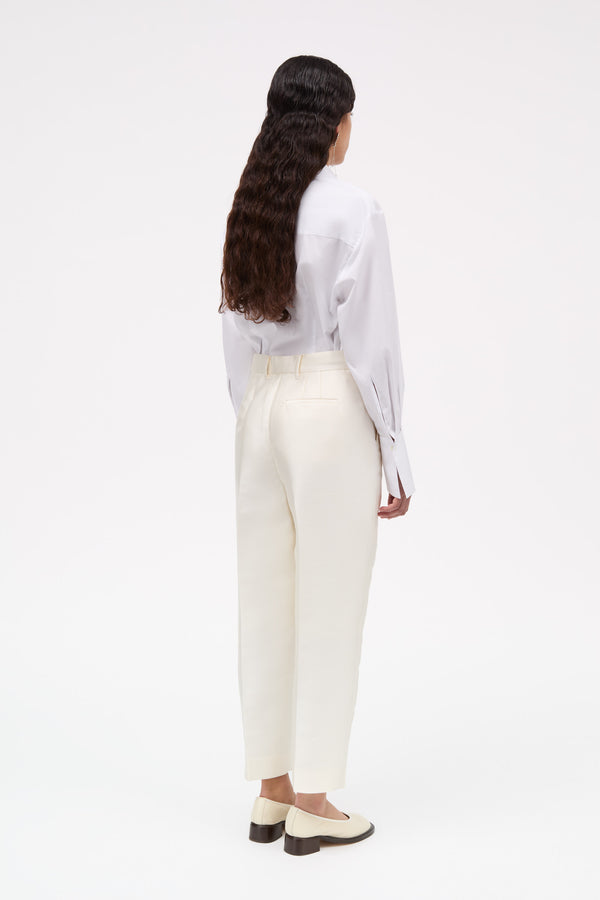 MKDT Studio Plie-atelier Silk Tech Pants IVORY