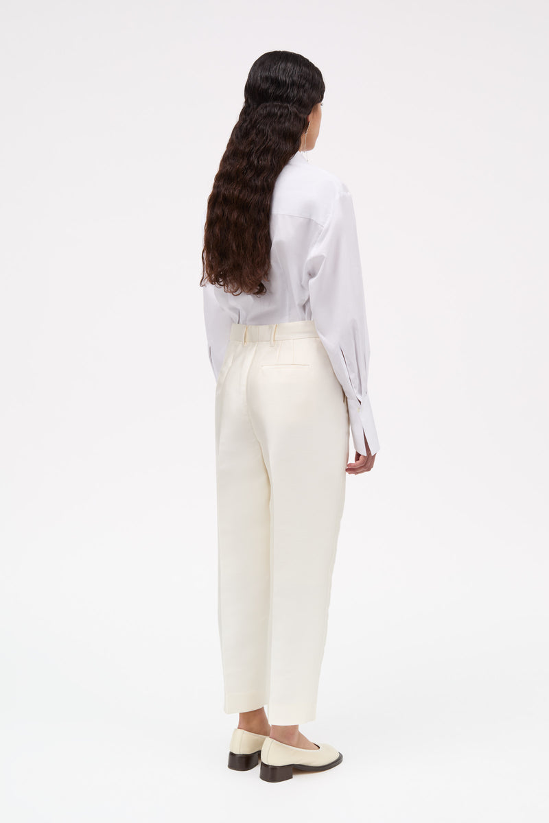 MKDT Studio Plie-atelier Silk Tech Pants IVORY
