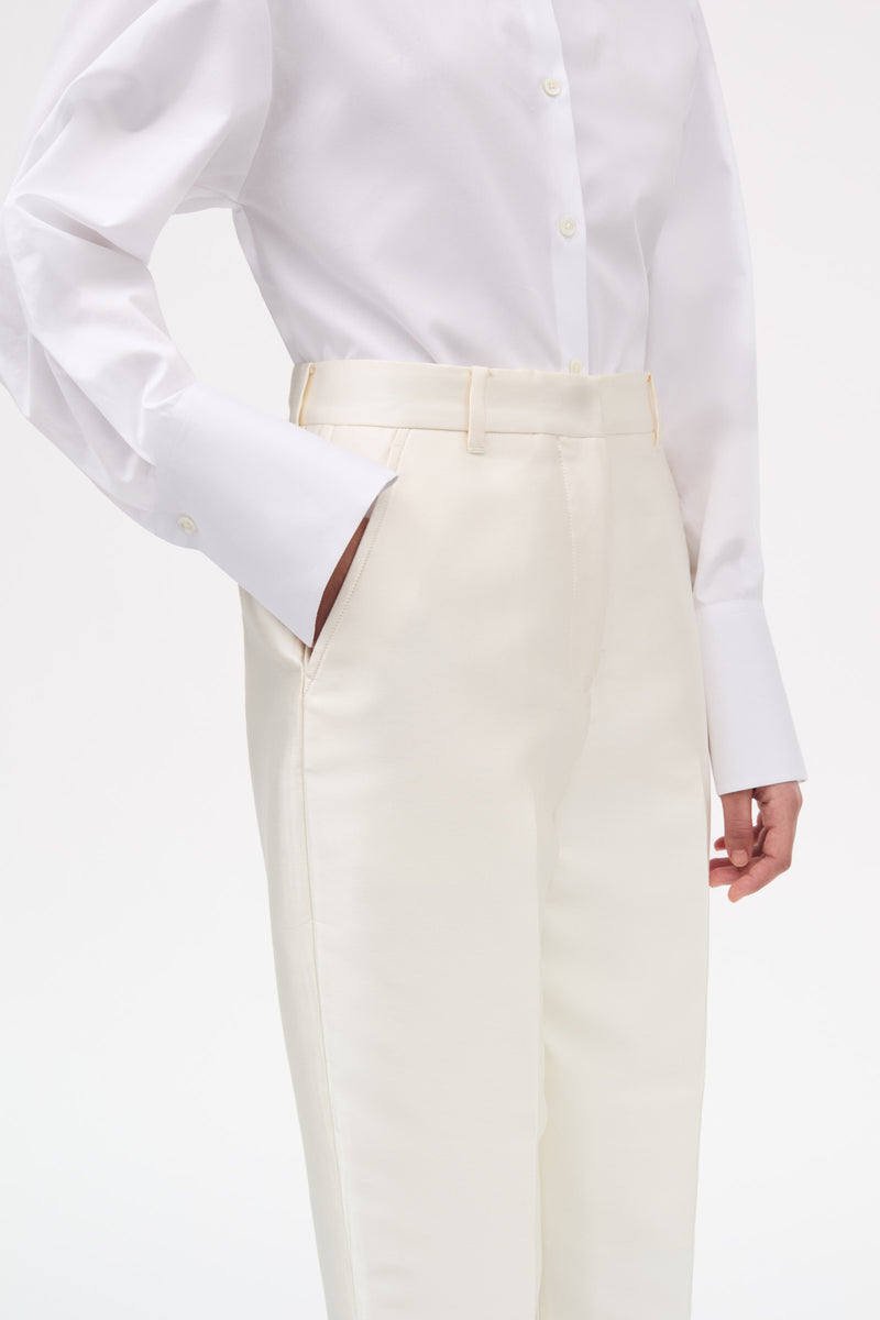 MKDT Studio Plie-atelier Silk Tech Pants IVORY