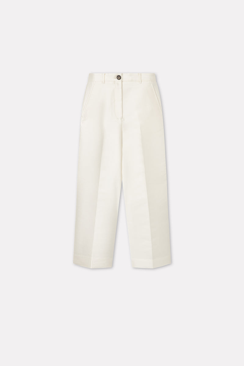 MKDT Studio Plie-atelier Silk Tech Pants IVORY