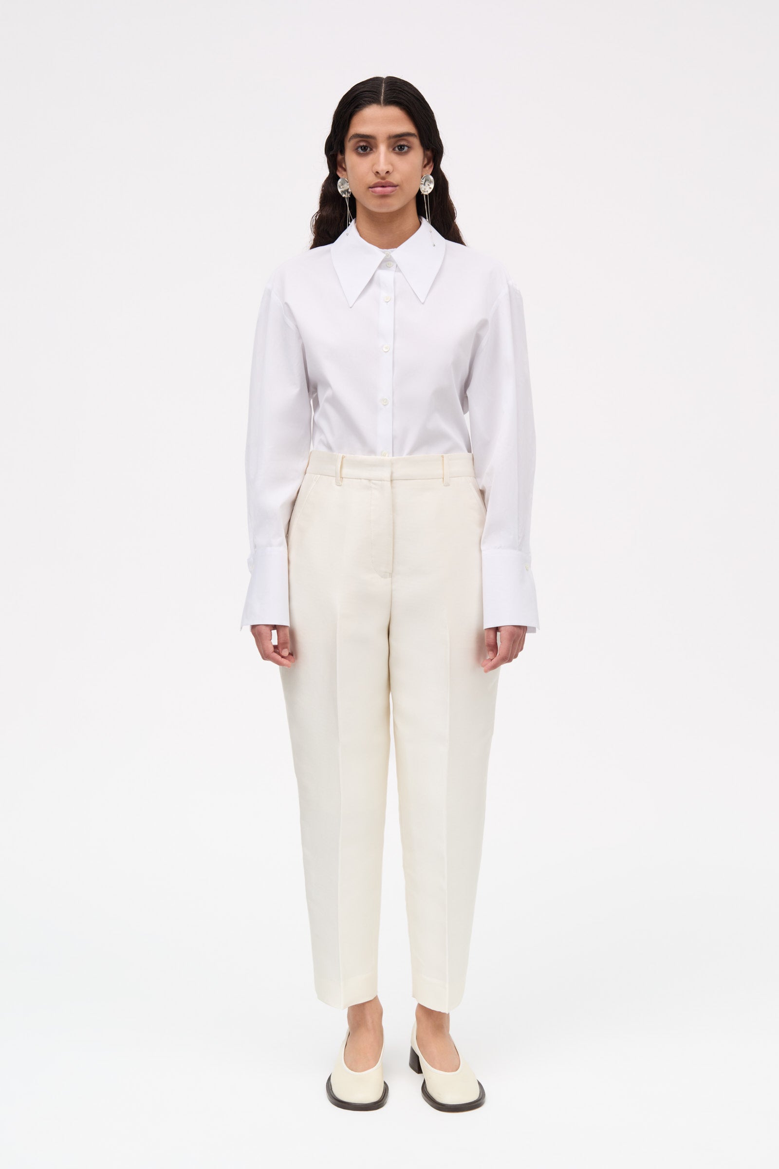 MKDT Studio Plie-atelier Silk Tech Pants IVORY