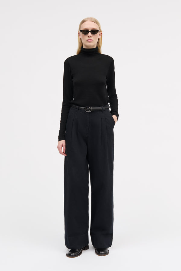 MKDT Studio Prairie Cotton Twill Pants BLACK