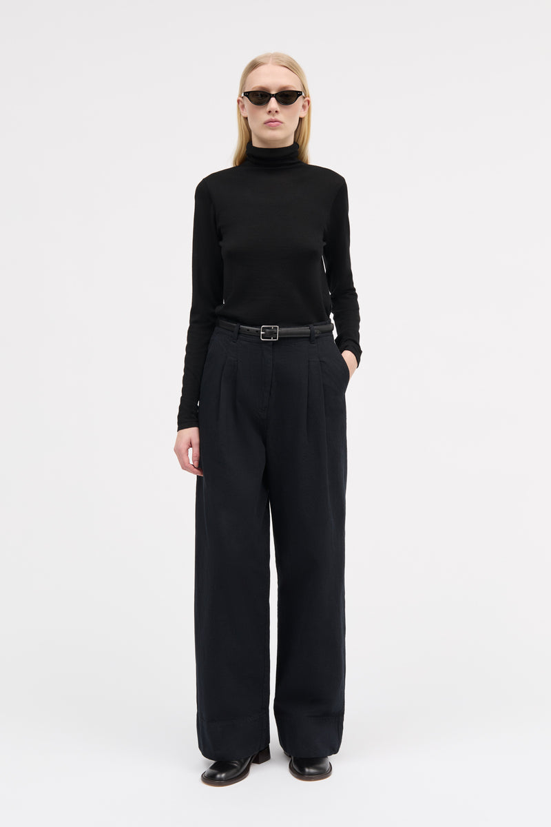 MKDT Studio Prairie Cotton Twill Pants BLACK