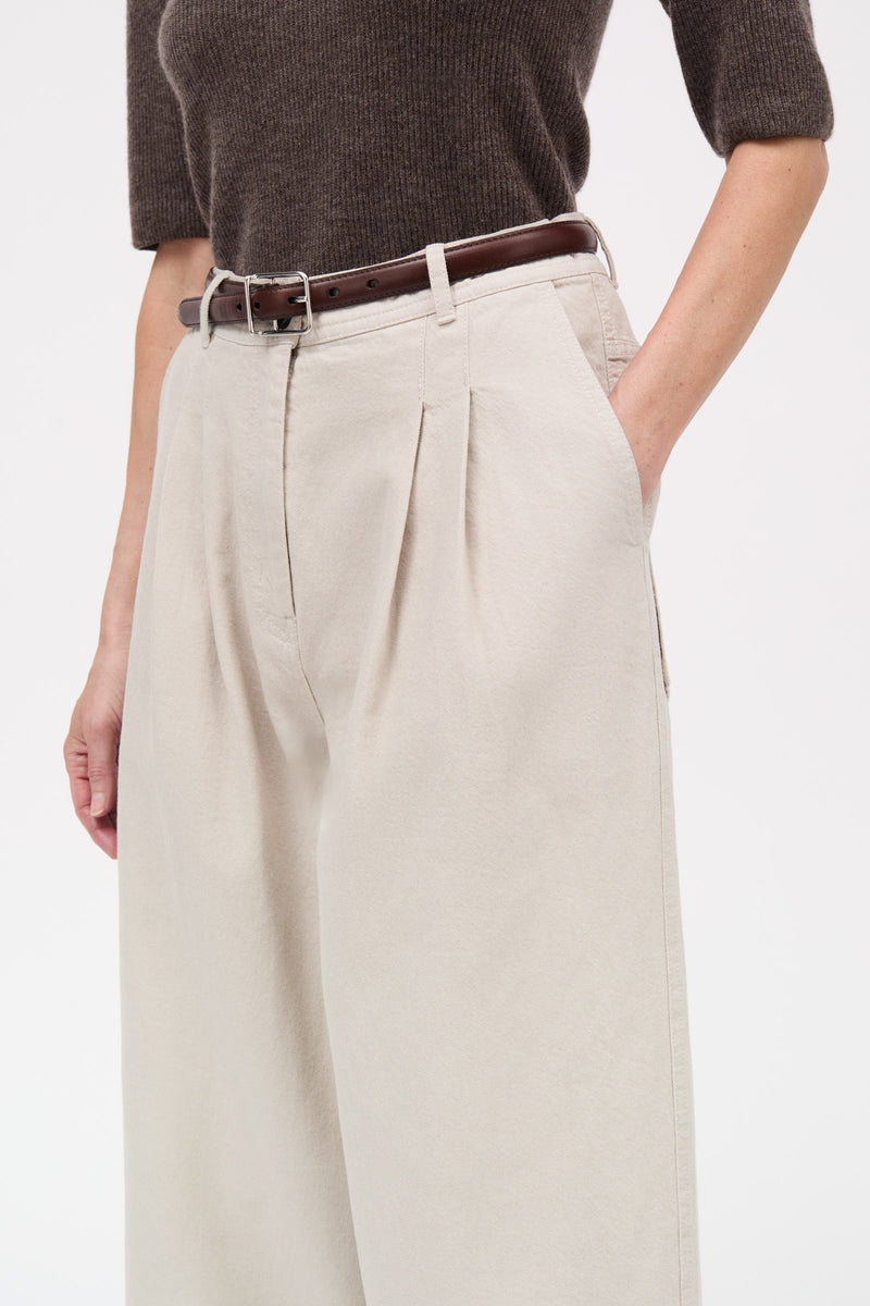 MKDT Studio Prairie Cotton Twill Pants STONE GREY