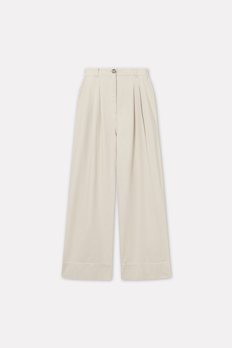 MKDT Studio Prairie Cotton Twill Pants STONE GREY