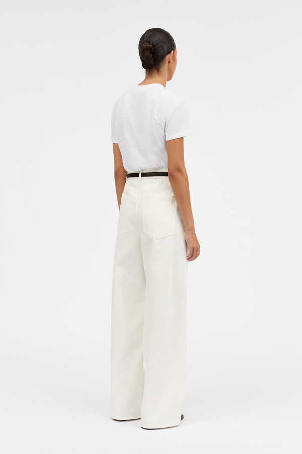 Mark Kenly Domino Tan Prairie White Denim Pants WHITE