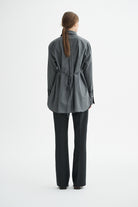 MKDT Studio SEBASTIANA COTTON POPLIN Shirts GREY MELANGE