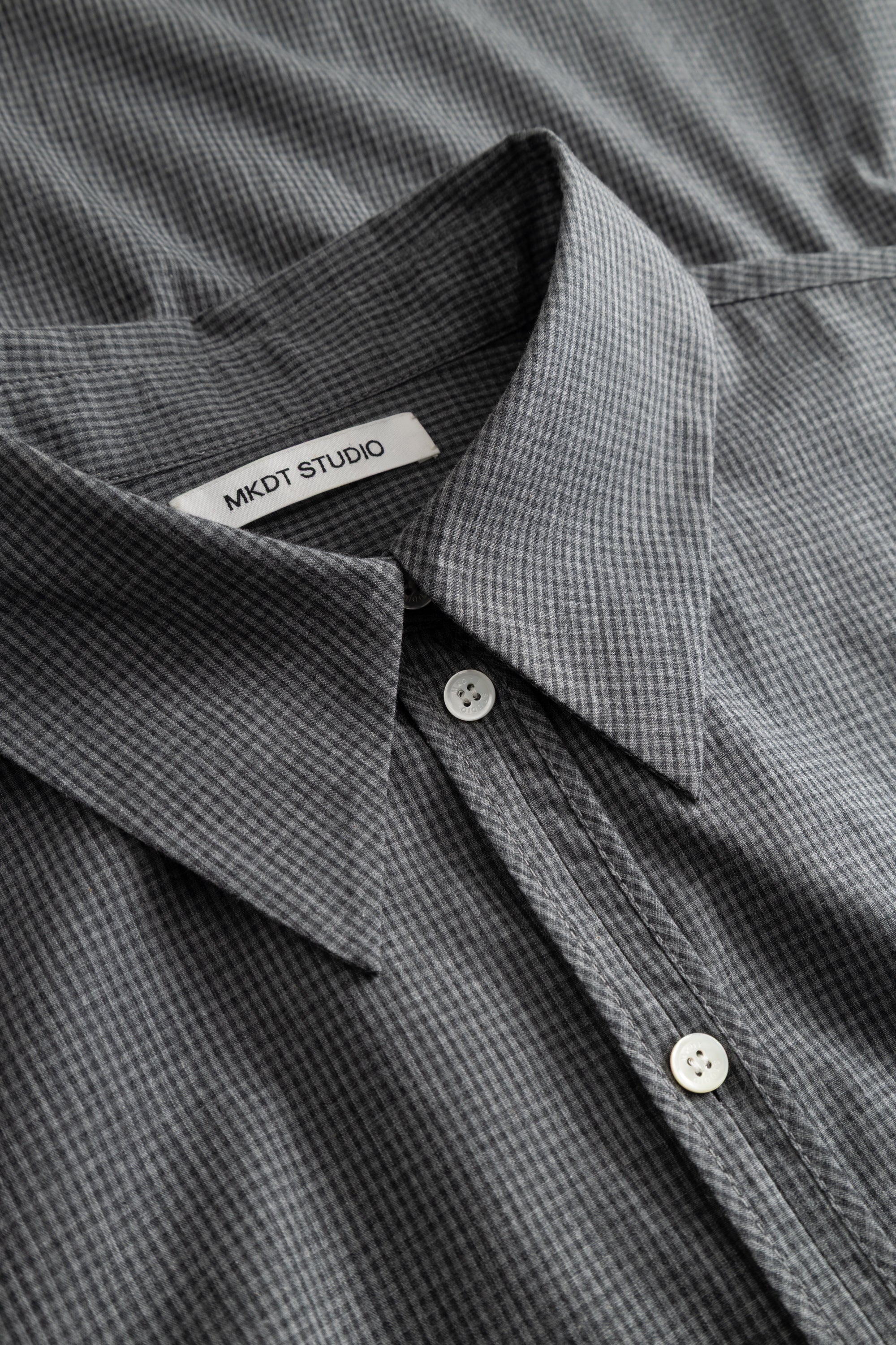 MKDT Studio SEBASTIANA COTTON POPLIN Shirts GREY MELANGE