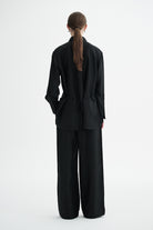 MKDT Studio SEBASTIANA MATTE SILK TWILL Shirts BLACK