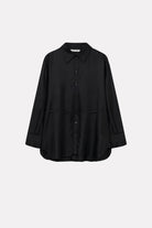 MKDT Studio SEBASTIANA MATTE SILK TWILL Shirts BLACK