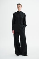 MKDT Studio SEBASTIANA MATTE SILK TWILL Shirts BLACK