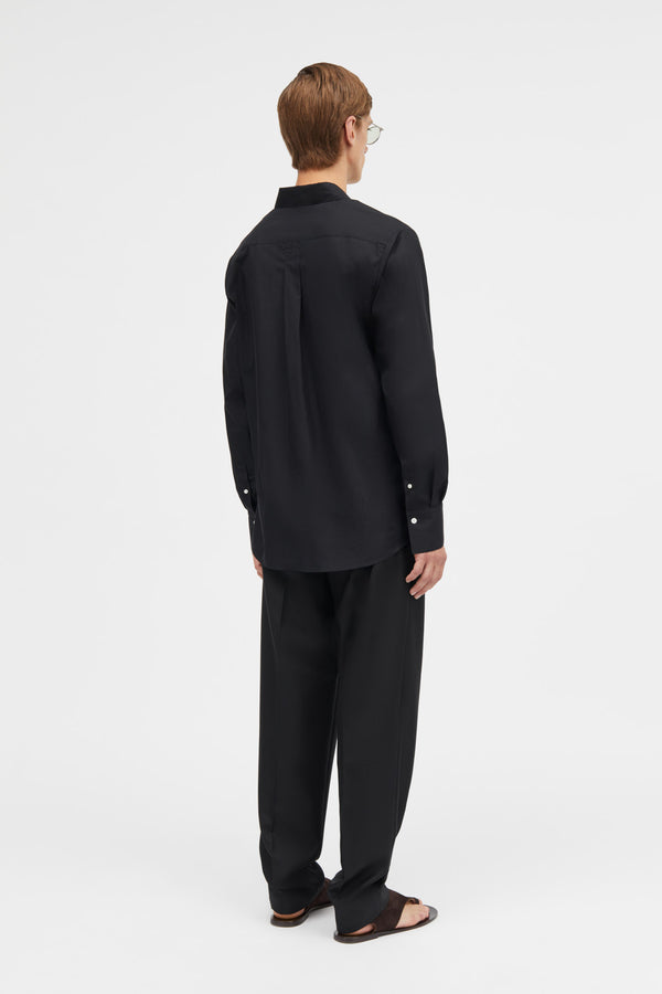 Mark Kenly Domino Tan Salomon Poplin Shirts BLACK