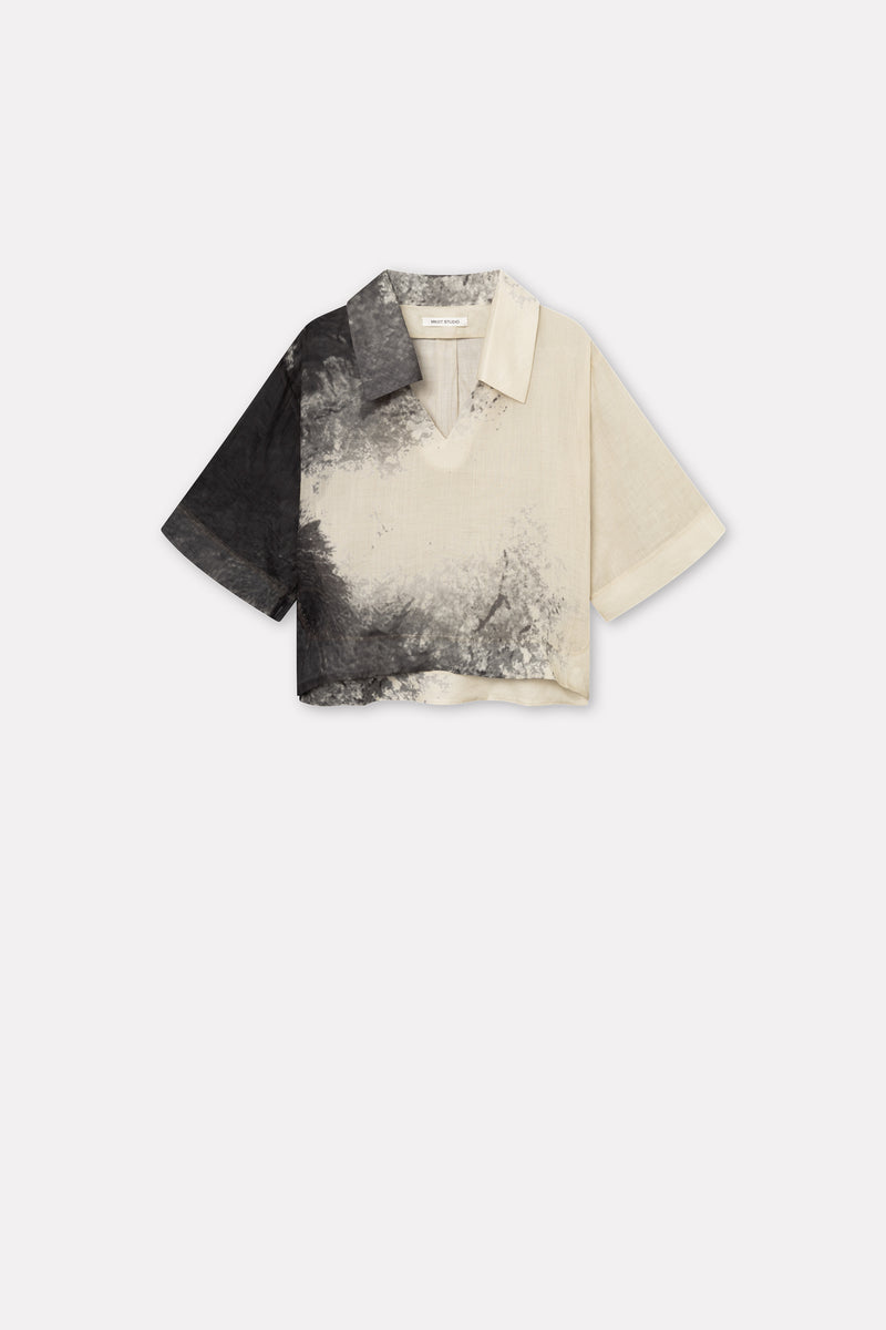 MKDT Studio Seraphina Light Ramie Blouses DUST BLOW PRINT