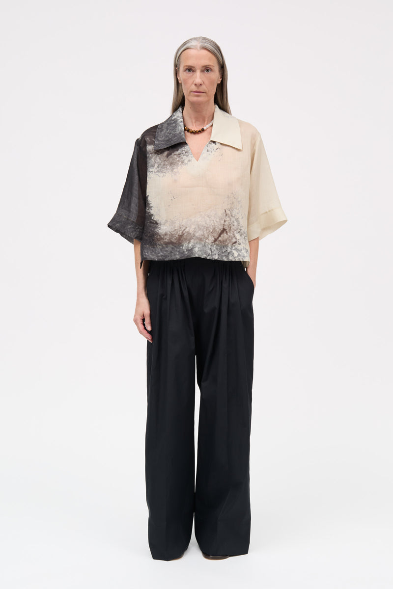 MKDT Studio Seraphina Light Ramie Blouses DUST BLOW PRINT