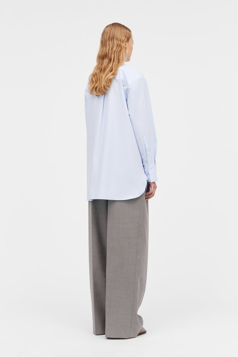 Mark Kenly Domino Tan Sevasti Poplin Shirts LIGHT BLUE
