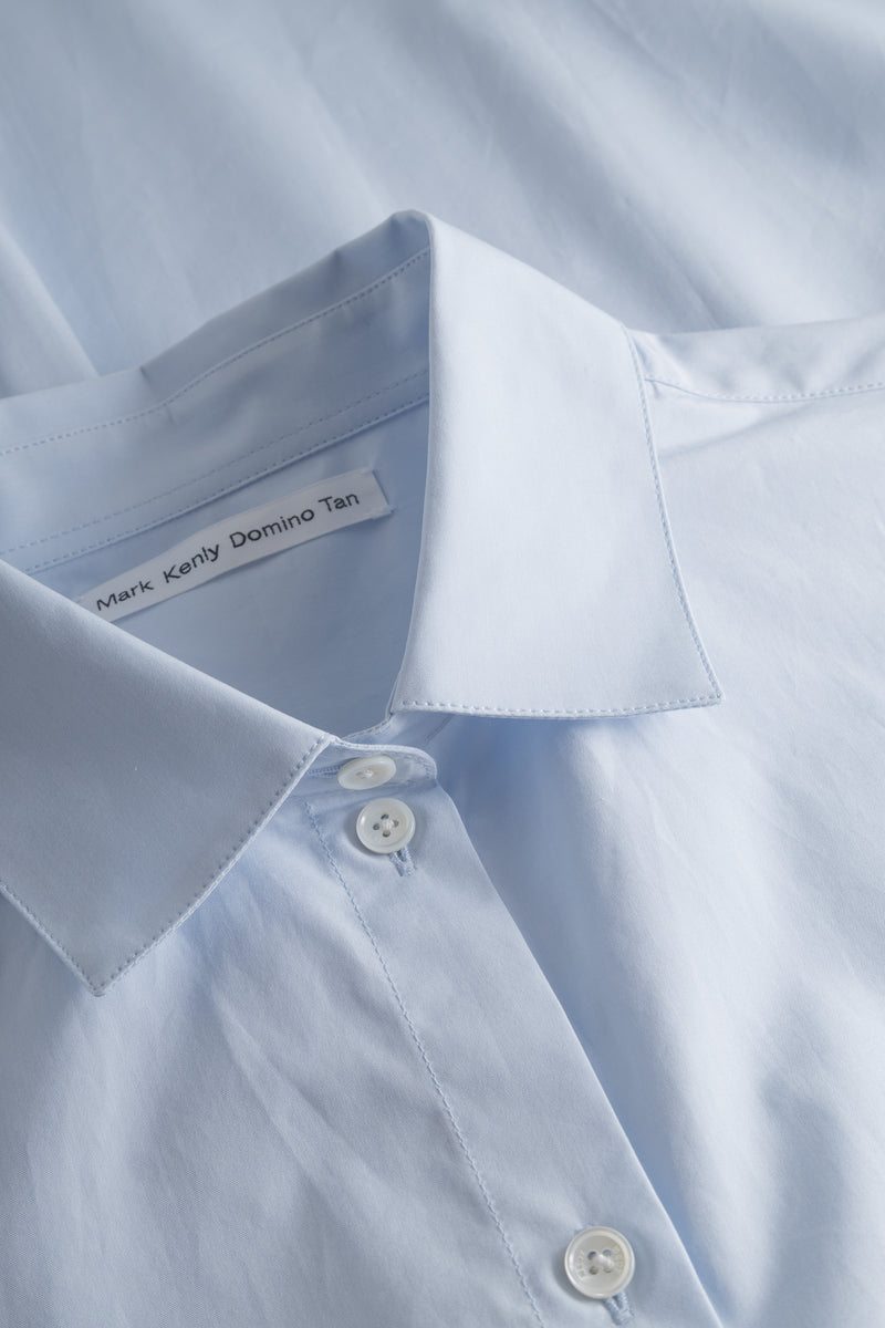 Mark Kenly Domino Tan Sevasti Poplin Shirts LIGHT BLUE