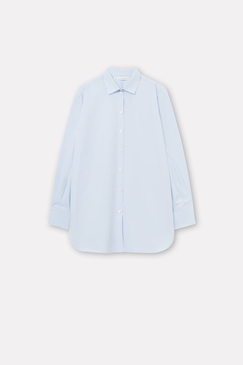 Mark Kenly Domino Tan Sevasti Poplin Shirts LIGHT BLUE