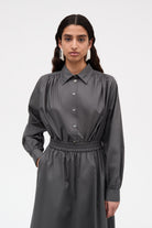 Mark Kenly Domino Tan Sevyn Sheer Cotton Organic Shirts ANTRACIT