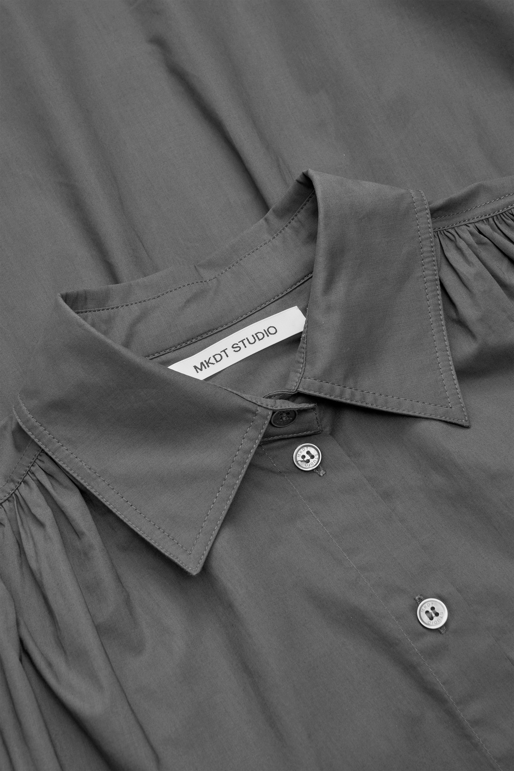 Mark Kenly Domino Tan Sevyn Sheer Cotton Organic Shirts ANTRACIT