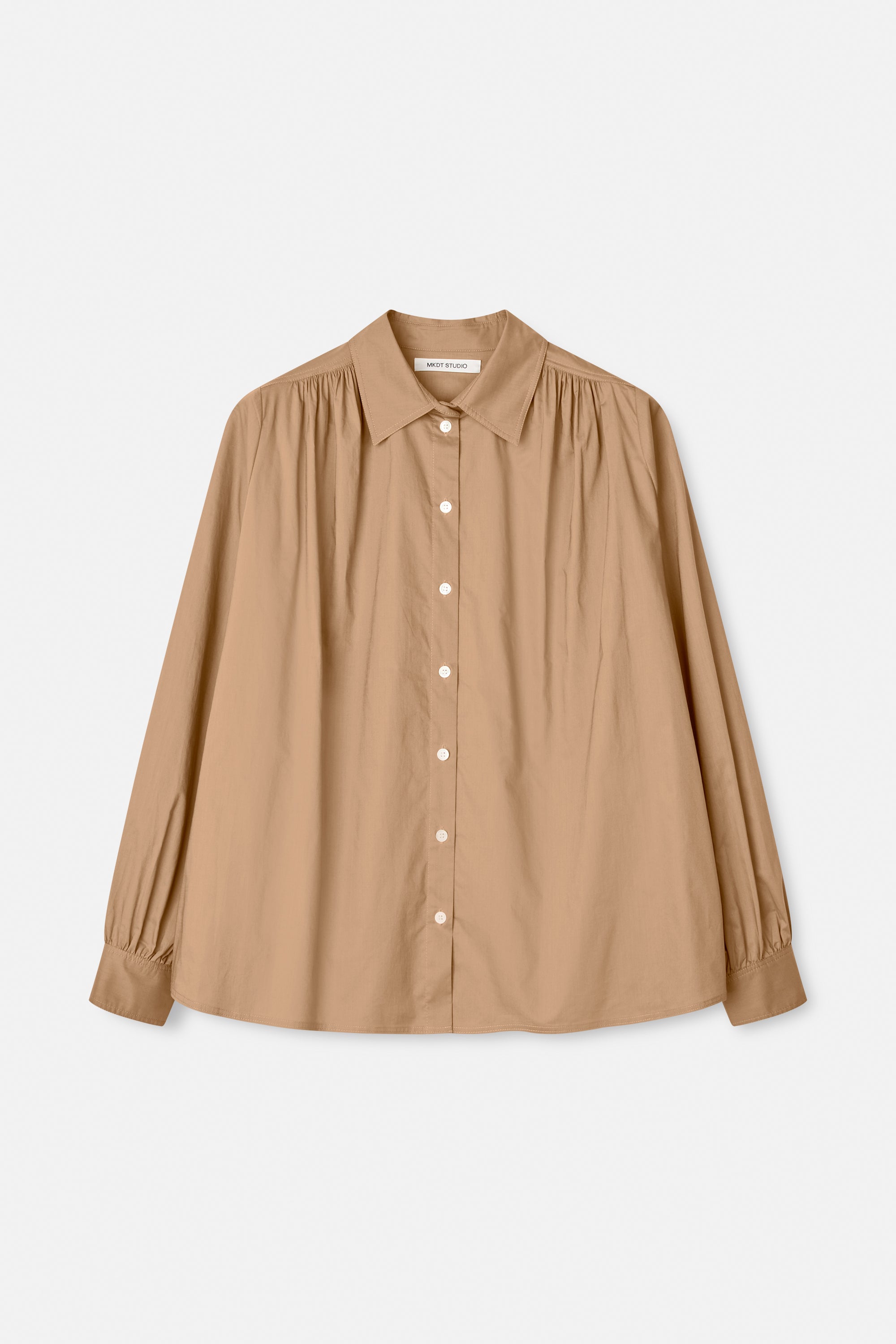 Mark Kenly Domino Tan Sevyn Sheer Cotton Organic Shirts TAUPE