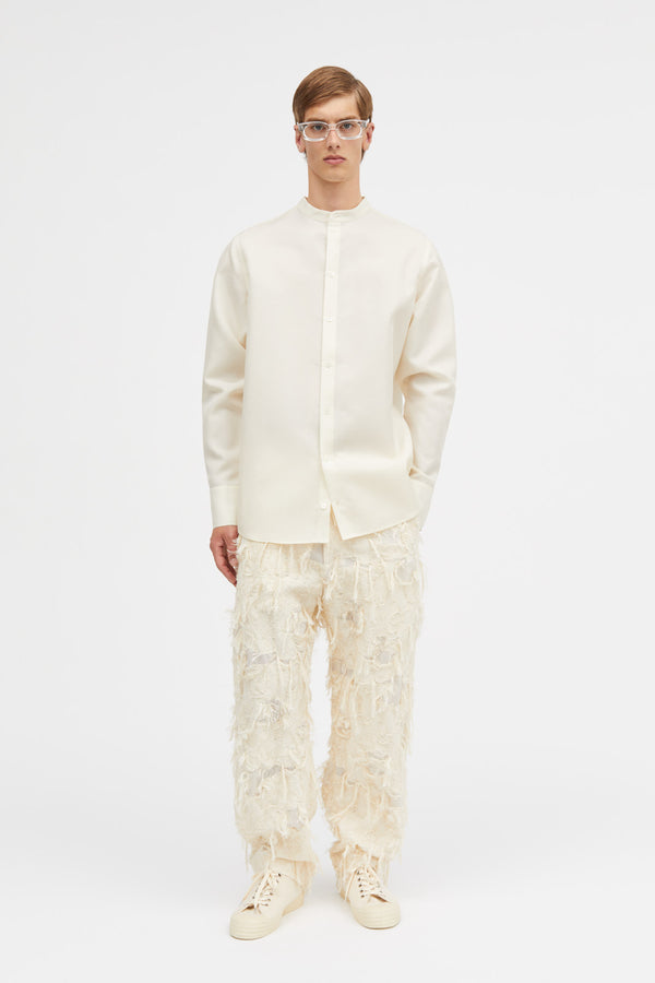 Mark Kenly Domino Tan Simon-atelier Silk Wool Twill Shirts IVORY