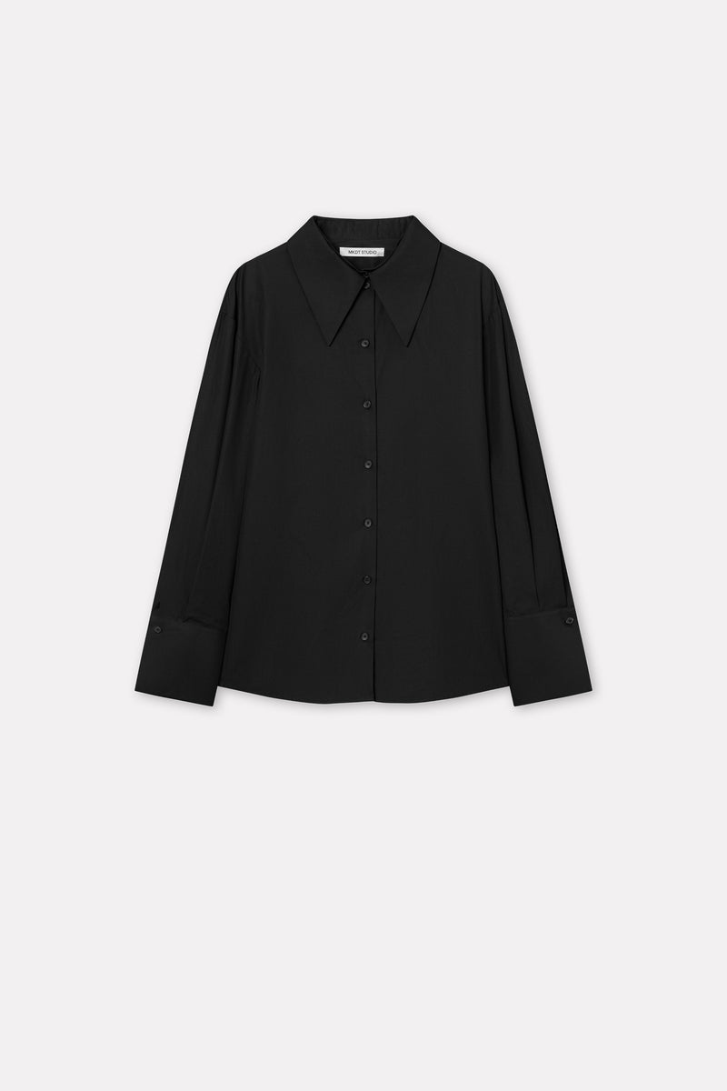 MKDT Studio Sonora Mkdt Signaturepoplin Shirts BLACK
