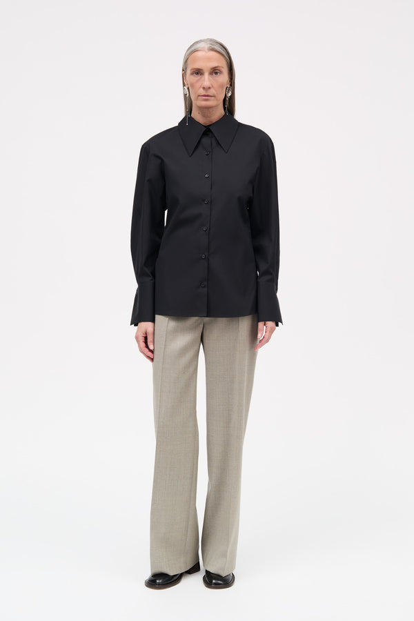 MKDT Studio Sonora Mkdt Signaturepoplin Shirts BLACK