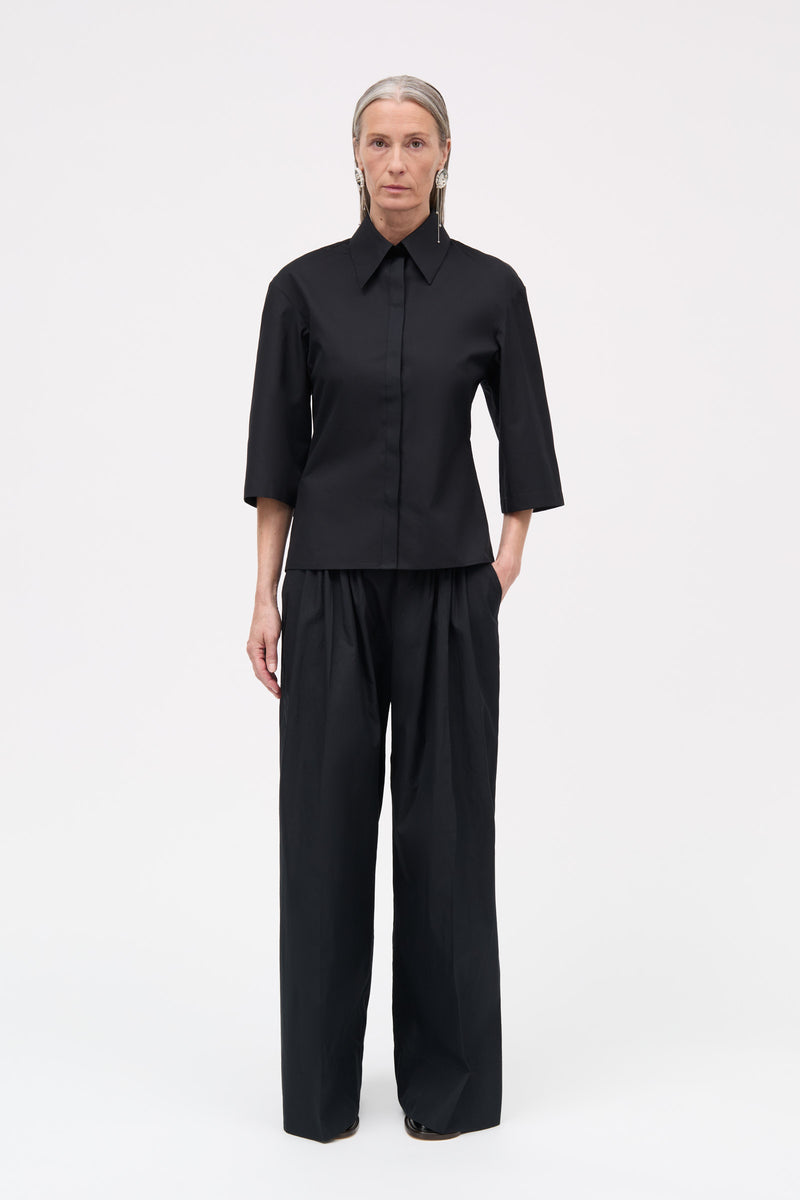 MKDT Studio Suki Mkdt Signaturepoplin Shirts BLACK