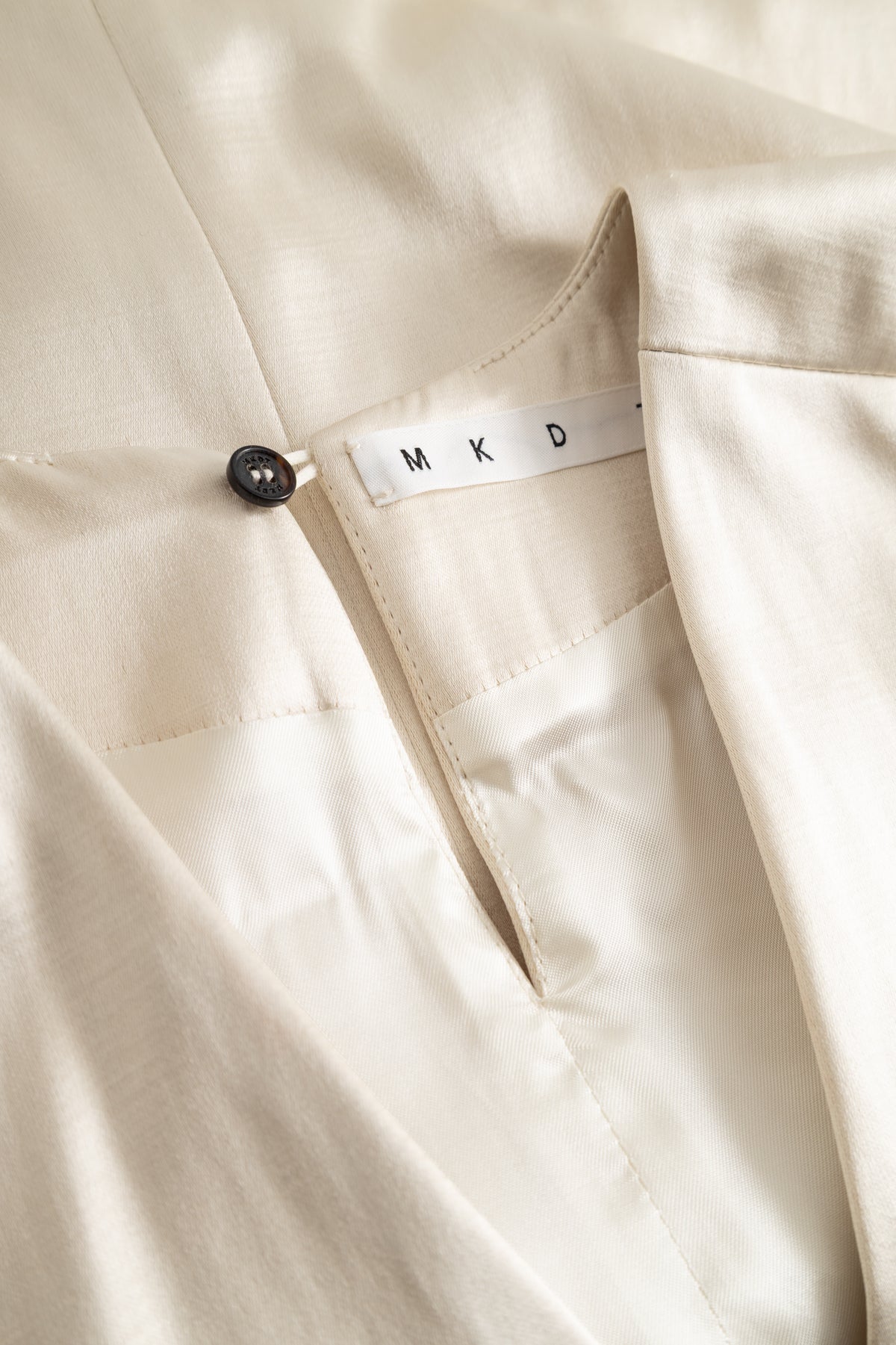 MKDT Studio TADAO-ATELIER SHINY COTTON MIX Vest METALIC CREAM