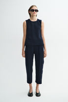 MKDT Studio TENA CREPE GEORGETTE Shirts NAVY