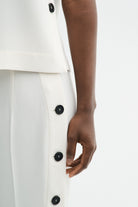 MKDT Studio TENA CREPE GEORGETTE Tops IVORY