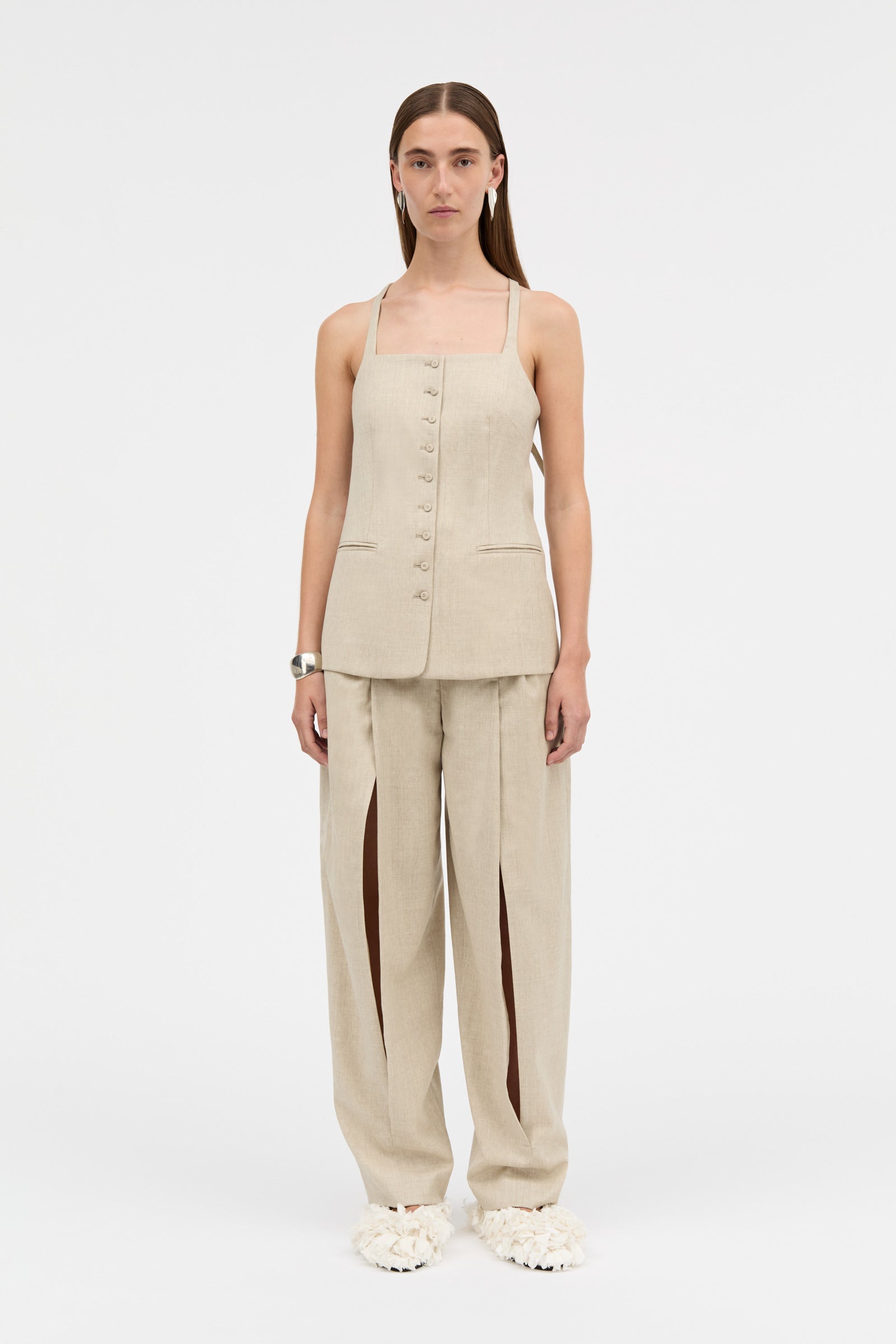 MKDT Studio TRUE SOFT WOOL Blouses SAND