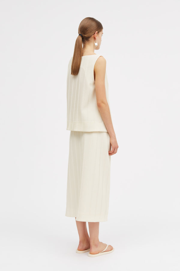 Mark Kenly Domino Tan Tais 3d Herringbone Blouses CREAM