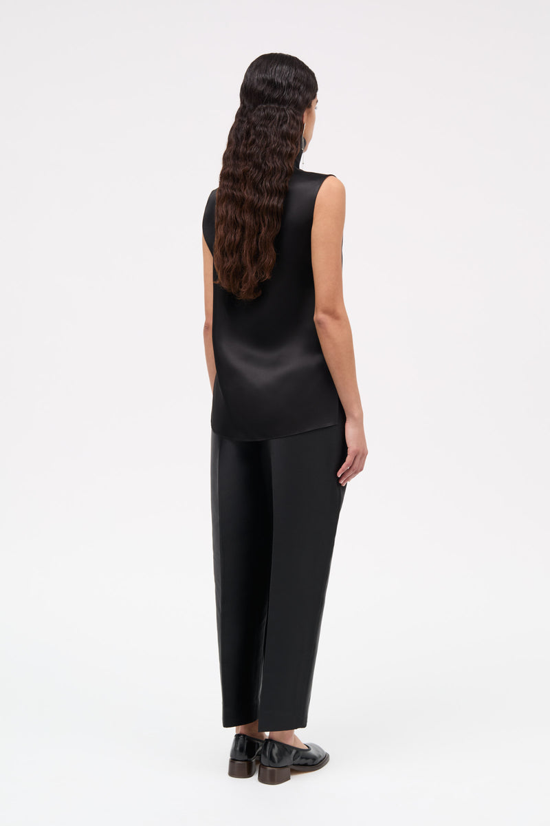 MKDT Studio Tasha-atelier Silk Blouses BLACK