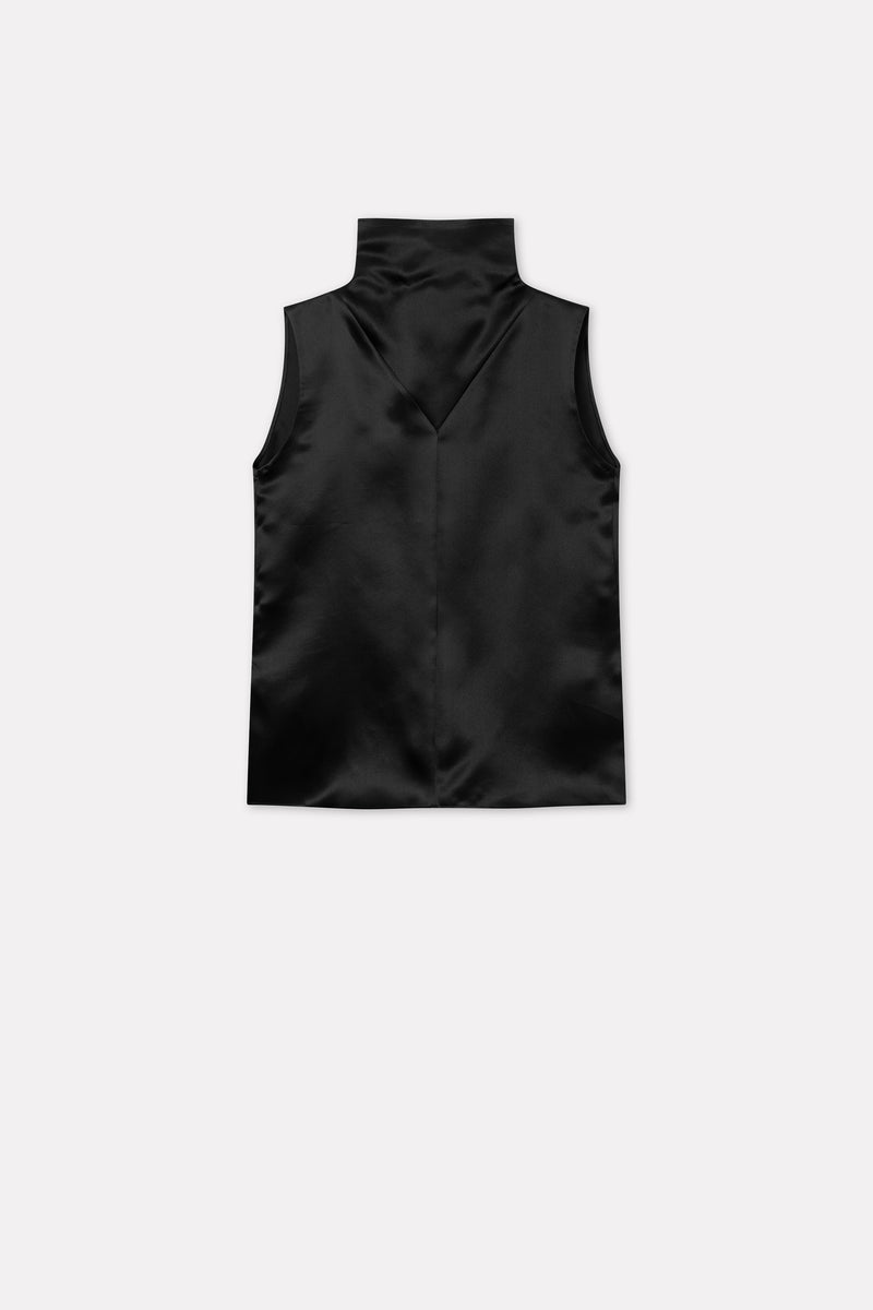 MKDT Studio Tasha-atelier Silk Blouses BLACK