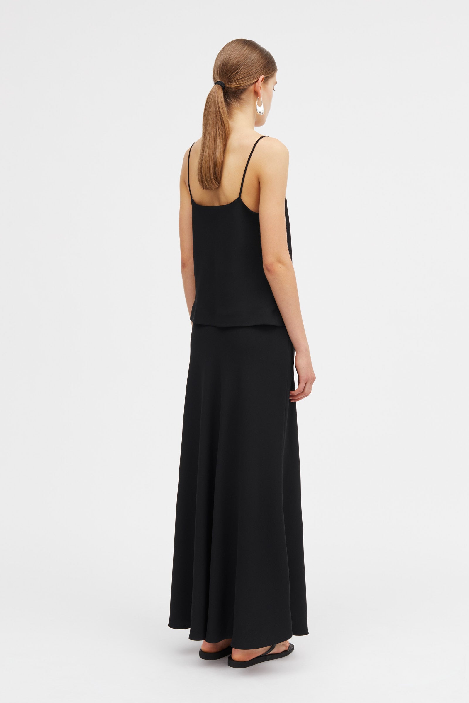Mark Kenly Domino Tan Tatianna Crepe Georgette Blouses BLACK